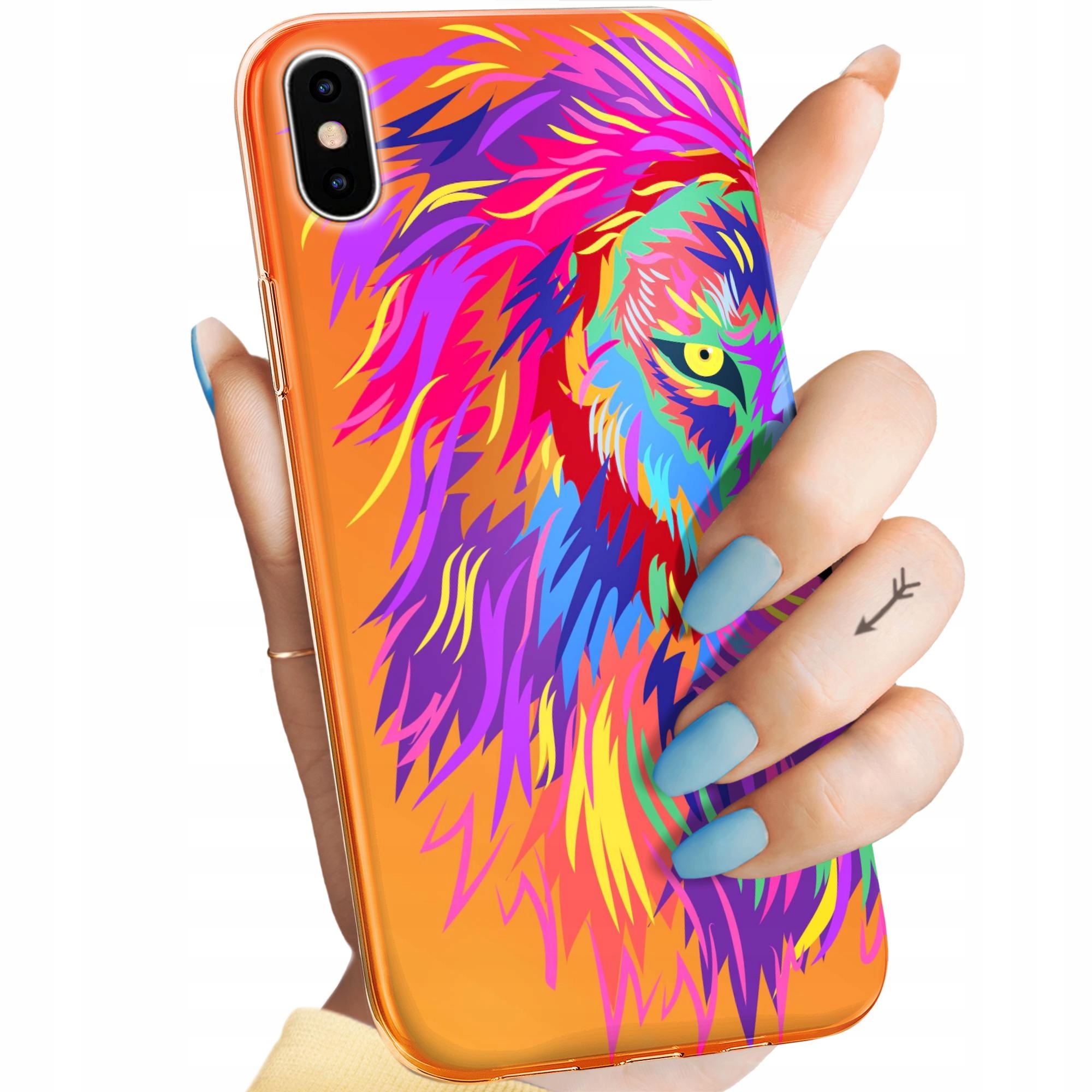 Etui Do Iphone Xs Max Neonowe Neon Jaskrawe Obudowa Pokrowiec Case