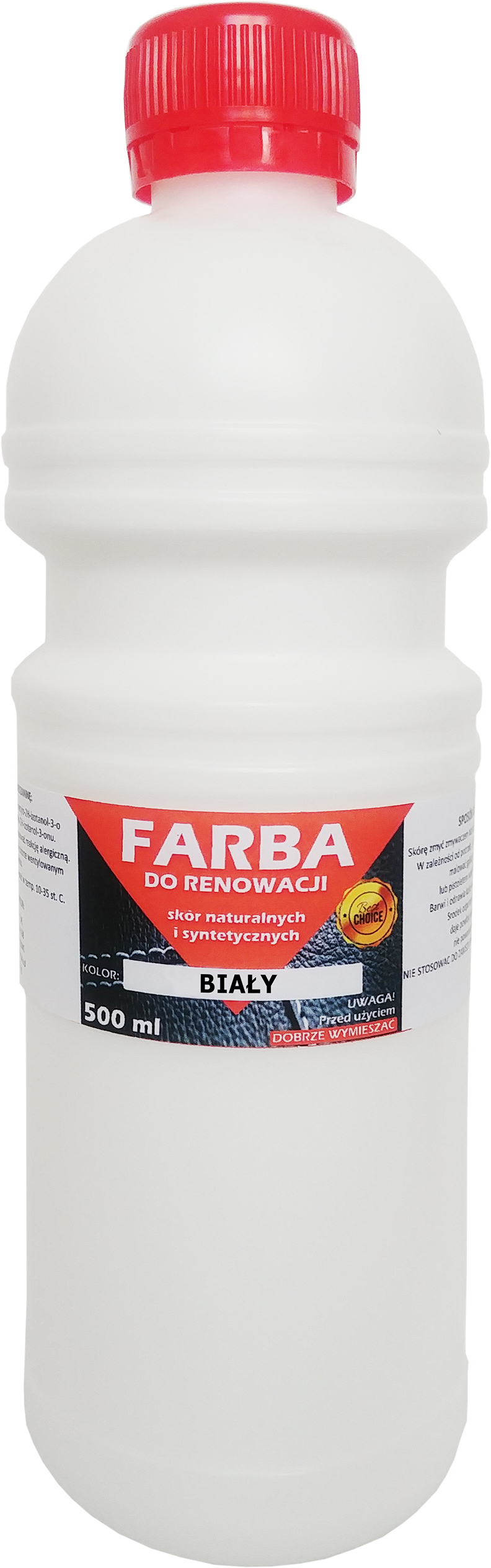 

Farba Do Skóry Kierownic Tapicerki Biały 500 ml
