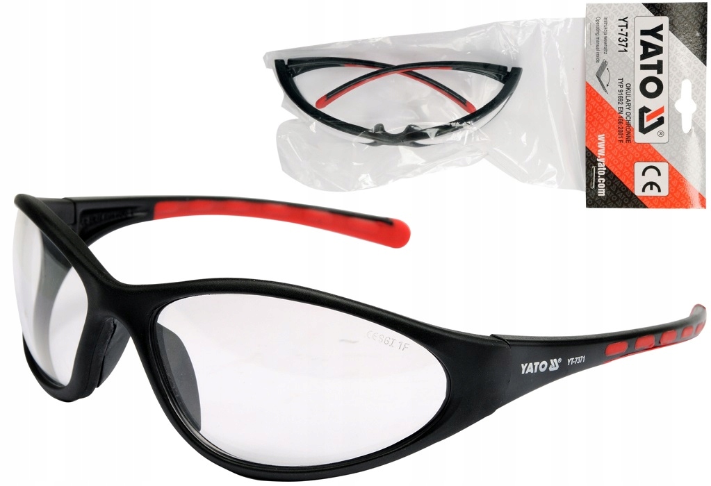 OKULARY OCHRONNE ROBOCZE BHP BEZBARWNE YATO Rodzaj okulary