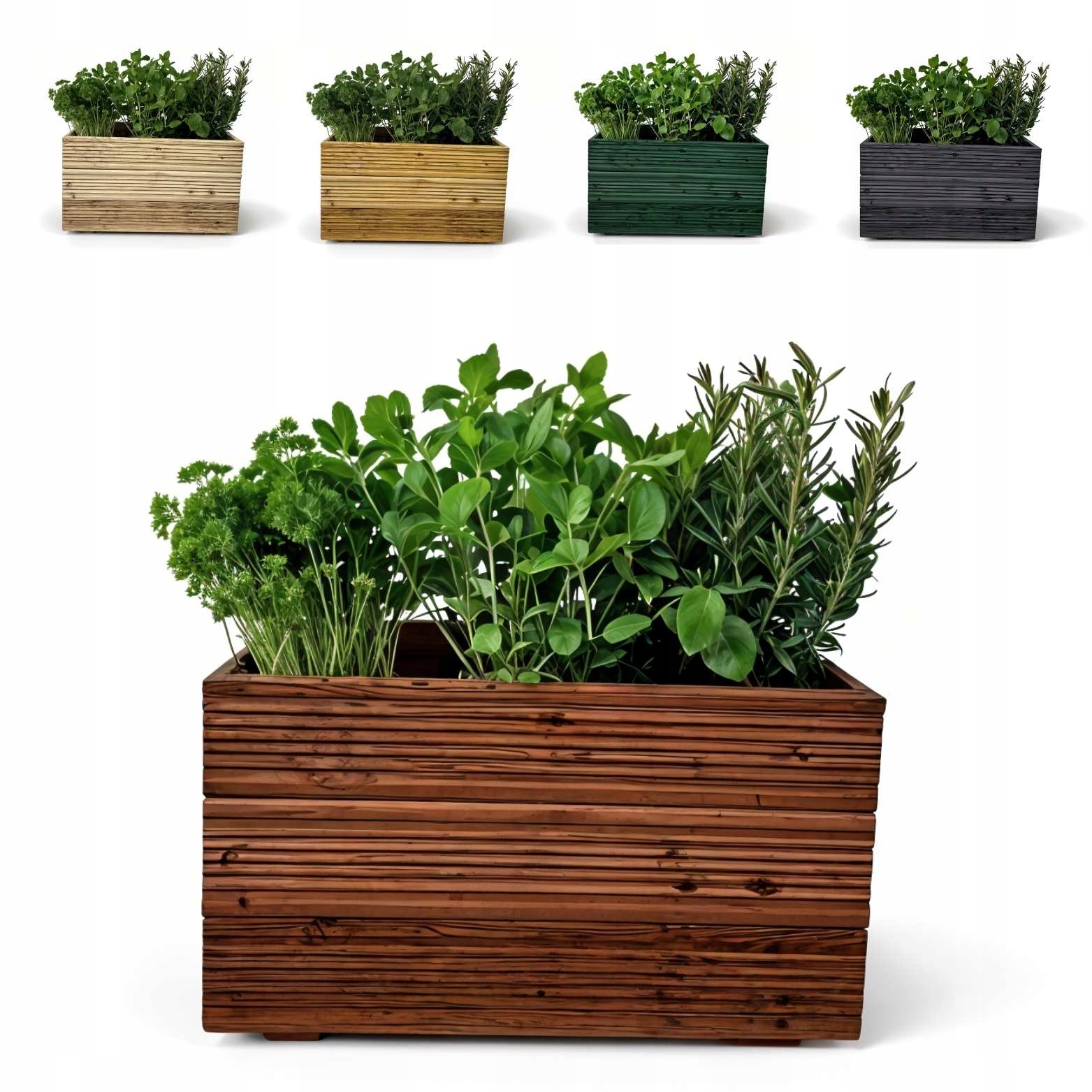 Krabička 50x33x28 cm modřínově hnědá květináč