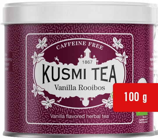 Levně Čaj Rooibos Vanilla Sypaný Luzem Vanilkový Bezkofeinový v plechovce 100 g