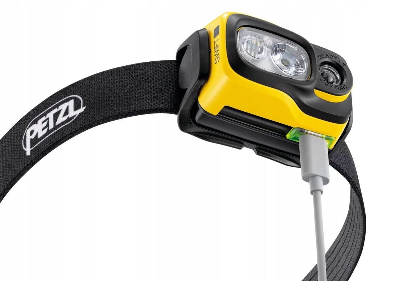 PETZL Latarka Czołowa SWIFT RL Pro Line Profesjonalna Czarna Żółta — miniatura 4