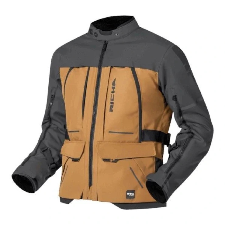 Richa Infinity 3 Adventure Brown Grey Motocyklová Textilná Bunda XXL