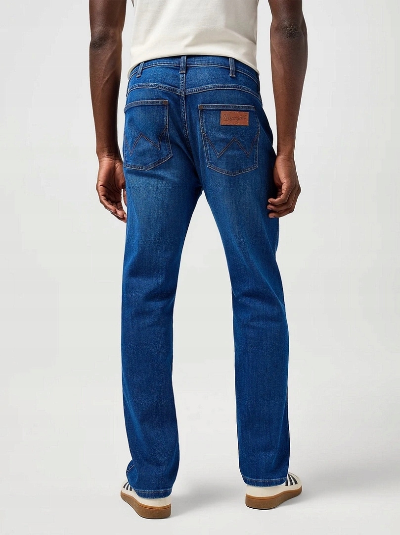 Pánské jednoduché kalhoty Wrangler Frontier Digital Blue 112362454 34/30