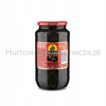 Figaro Španělské černé olivy vypeckované sterilizované 920 g/450 g