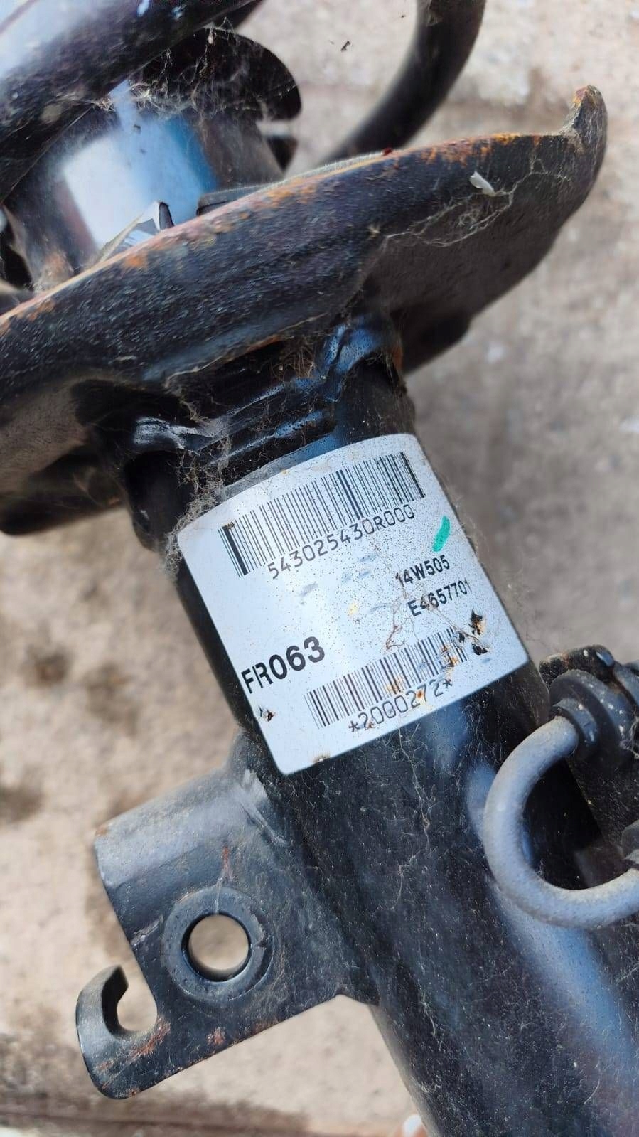 McPherson complete front side right Renault Espace V (RFC) 543025430R