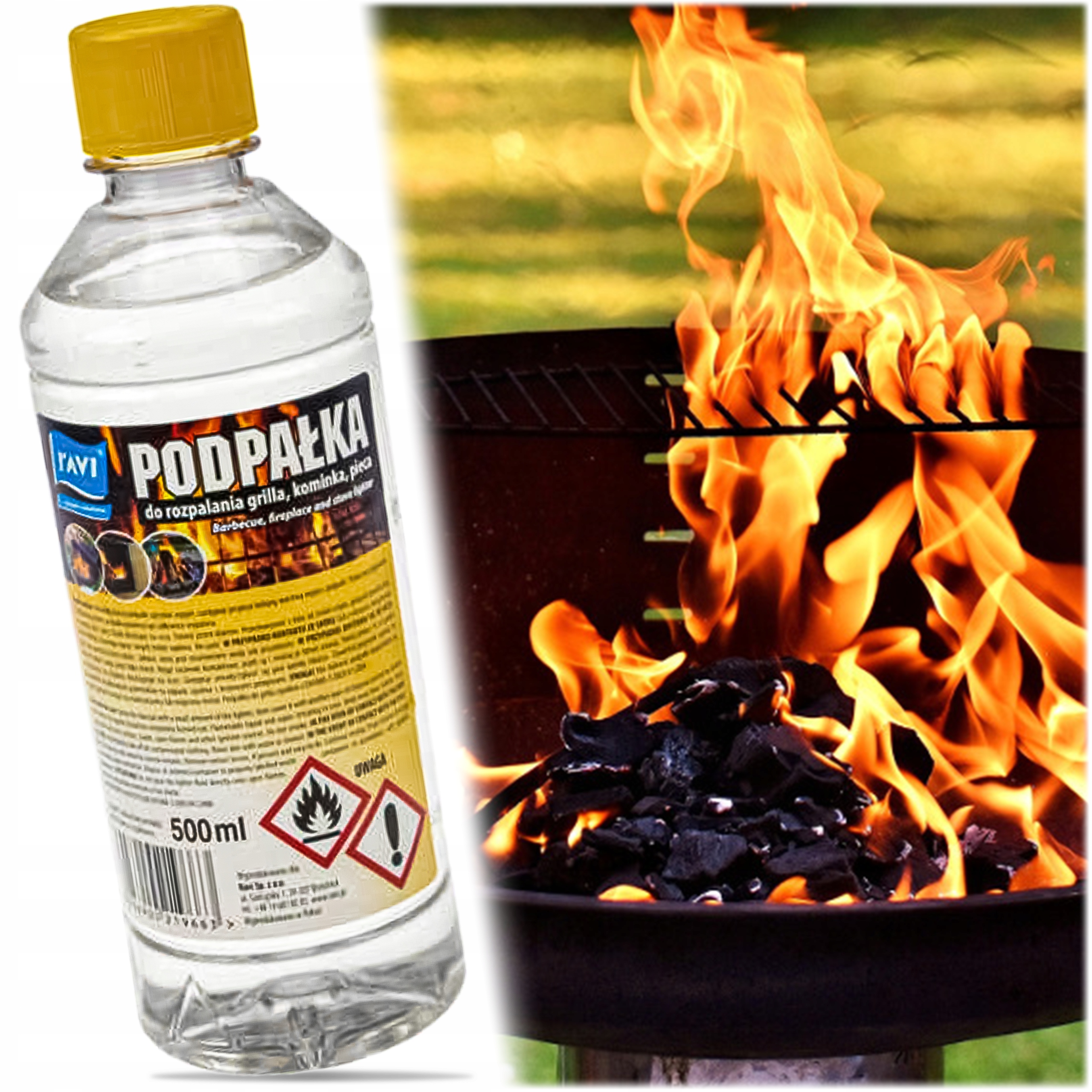 

Podpałka w Płynie Rozpałka Żelowa Grilla Kominka