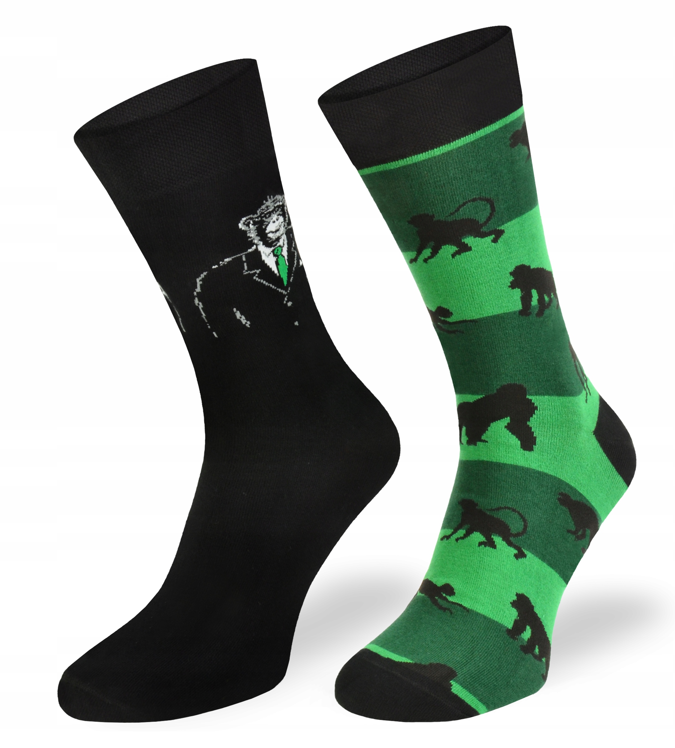 Farebné asymetrické ponožky – Šimpanz