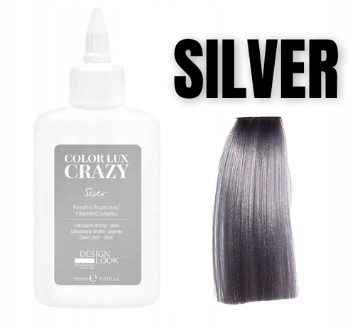 Design Look Color Lux Crazy Silver Barvení v gelu 150 Ml