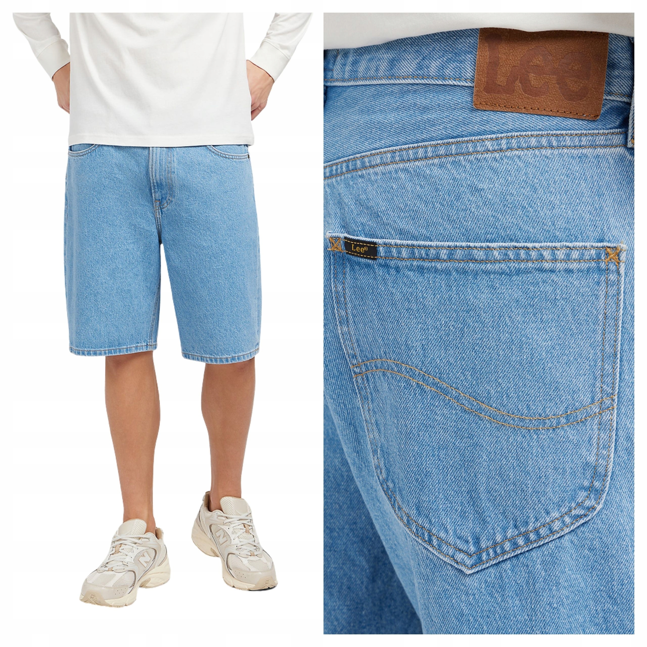 Pánské šortky Lee Asher Short Jeansové modré W31