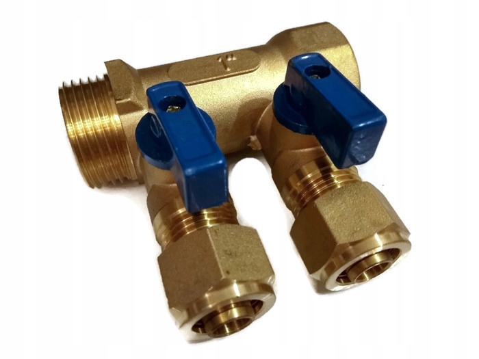 

Rozdzielacz Pex 1''x16mm x 2 Sekcje Do Zimnej Wody