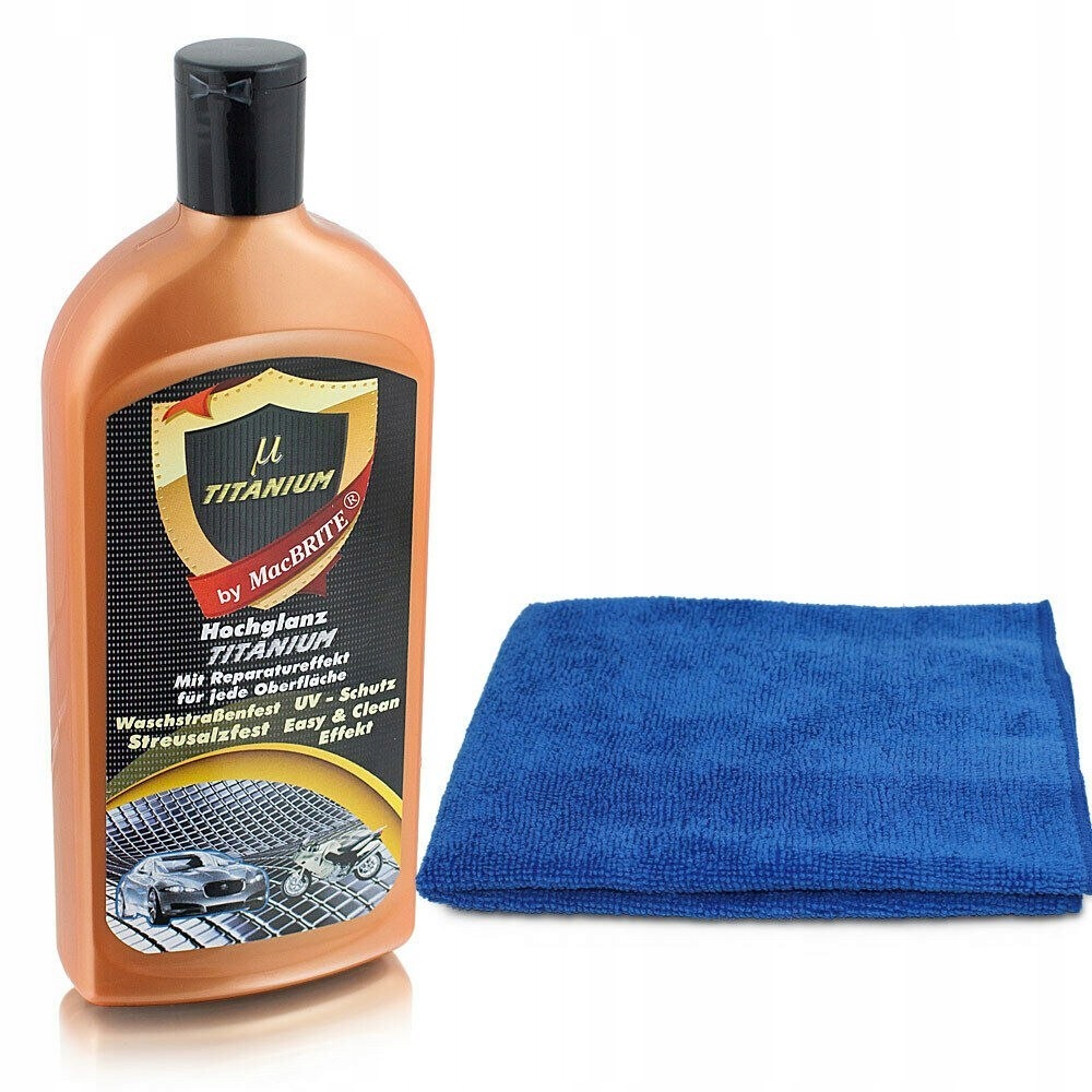 McBrite Titanium Car Balsam 500ml ściereczka Zestaw polerka