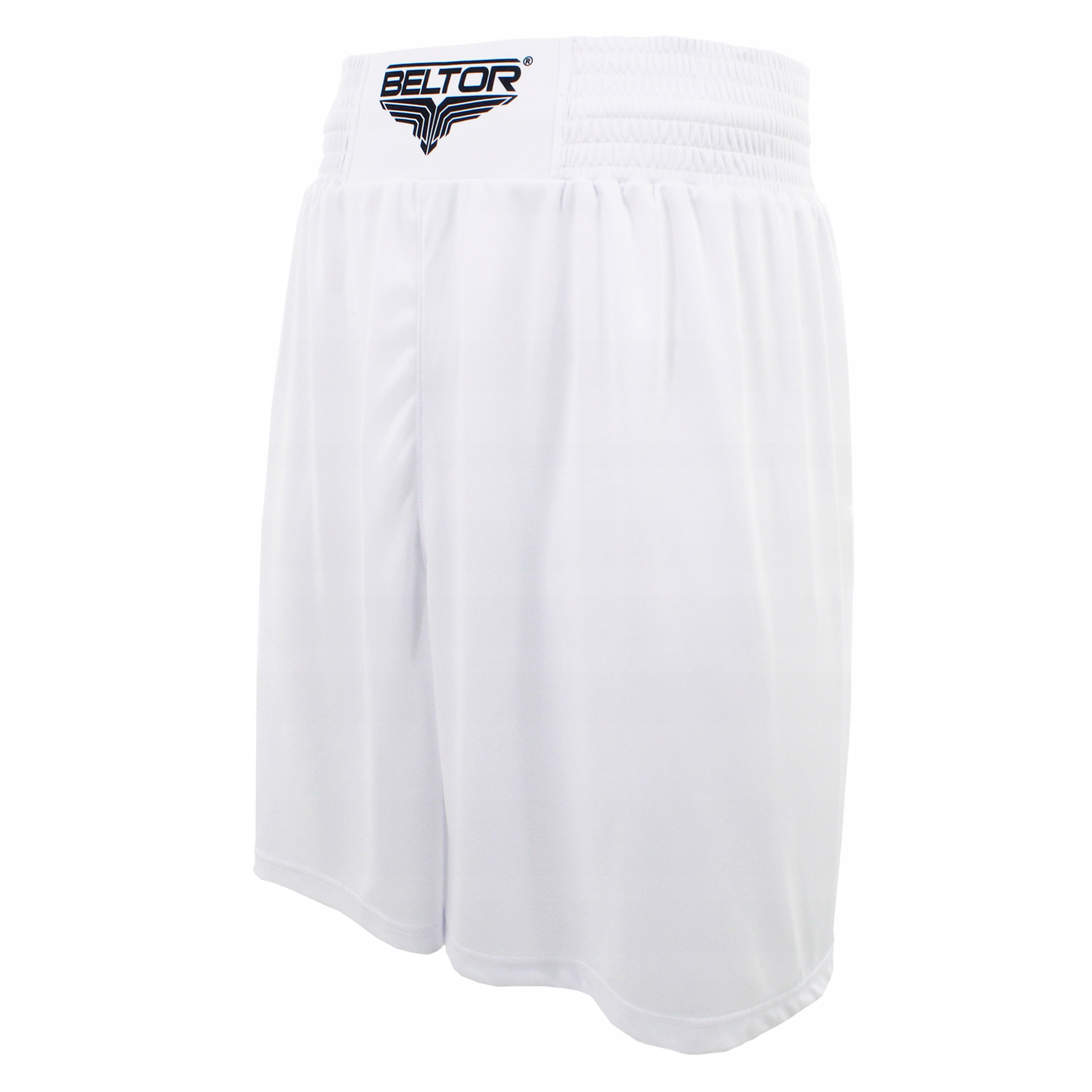 BELTOR SPODENKI SPORTOWE MĘSKIE SZORTY BIAŁE PUNCHER Z HAFTEM r. XXXL