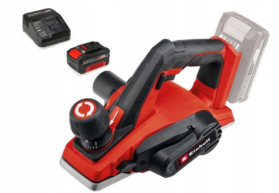 Einhell Ruční Strug Te-pl 18/82 Li 4345400 Sada Akumulátor 4,0AH Napájecí Zdroj
