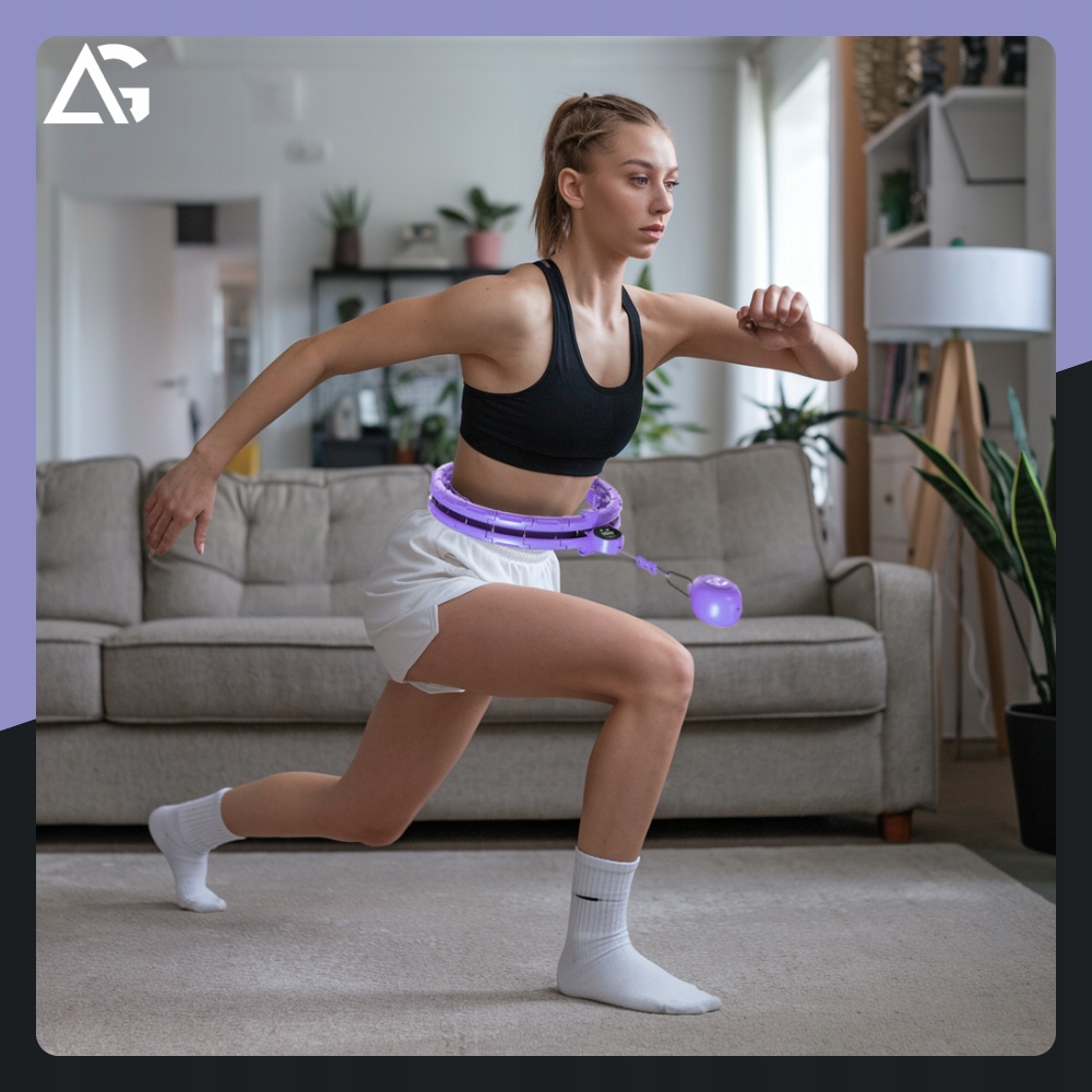 HULA HOP Z OBCIĄŻNIKIEM ODCHUDZAJĄCE Z LICZNIKIEM SMART HULAHOP FIOLETOWE Cechy dodatkowe składane