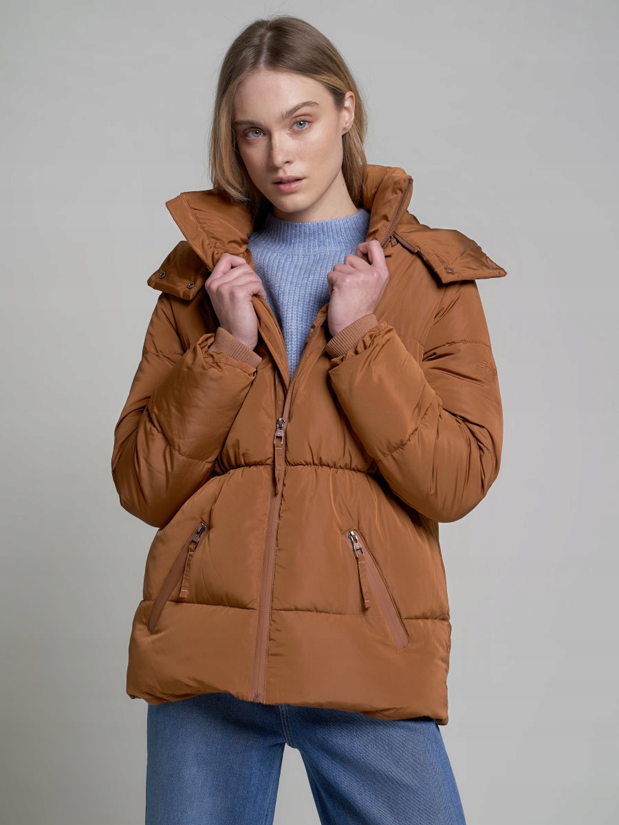 Big Star Dámská Bunda Hnědá Mirake 802 M