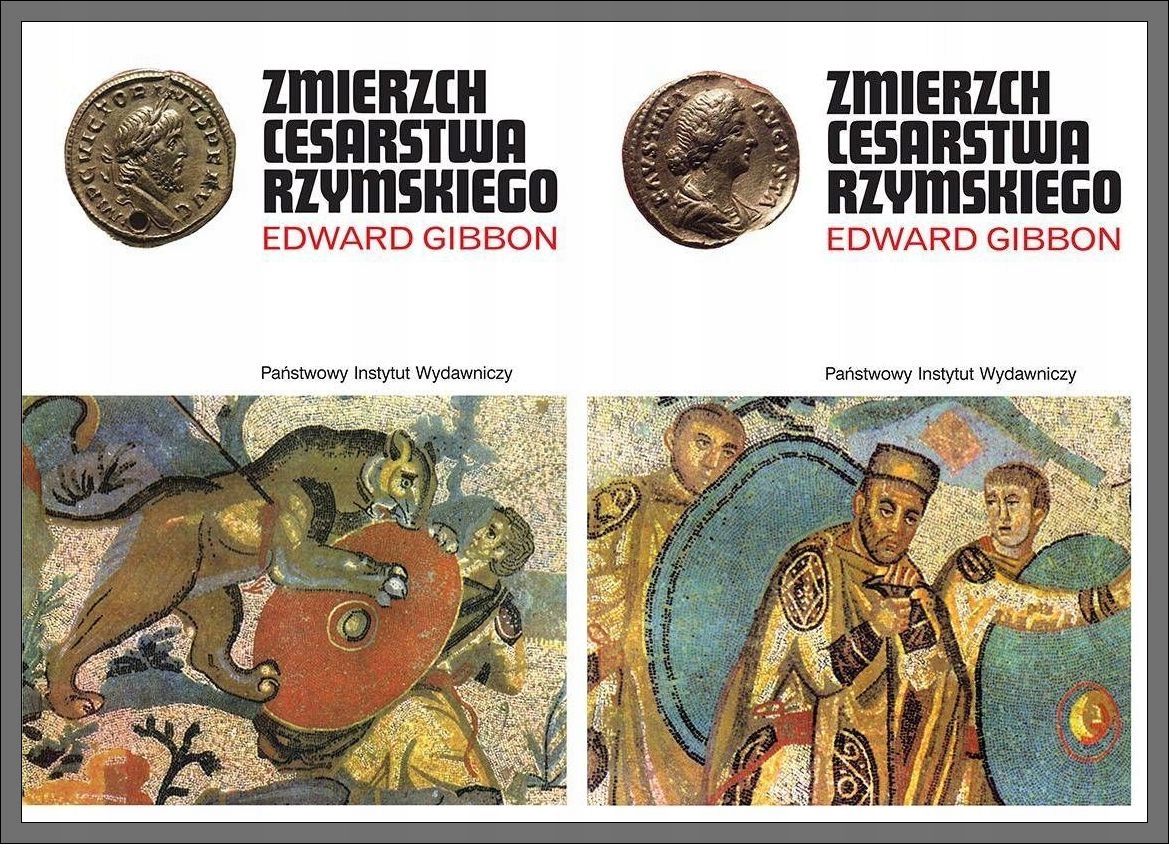 Zmierzch Cesarstwa Rzymskiego T.1-2 Edward Gibbon Pakiet