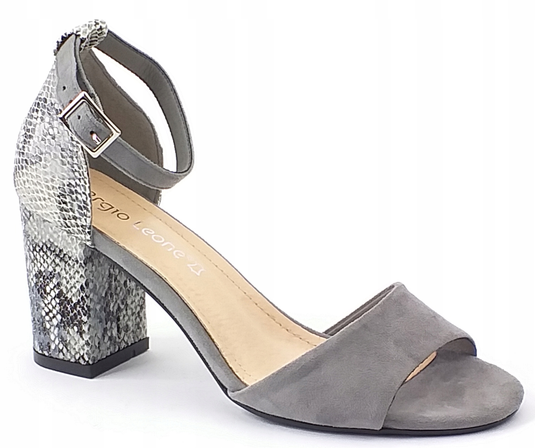 

Sergio Leone SK873 Damskie Sandały Na Słupku 38