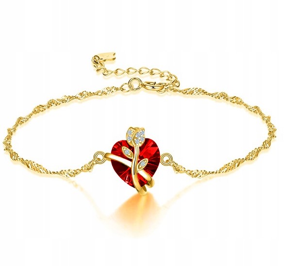 Stříbrný Dámský Náramek Celebritka Srdce Stříbro O Ryzosti 925 Nastavitelný