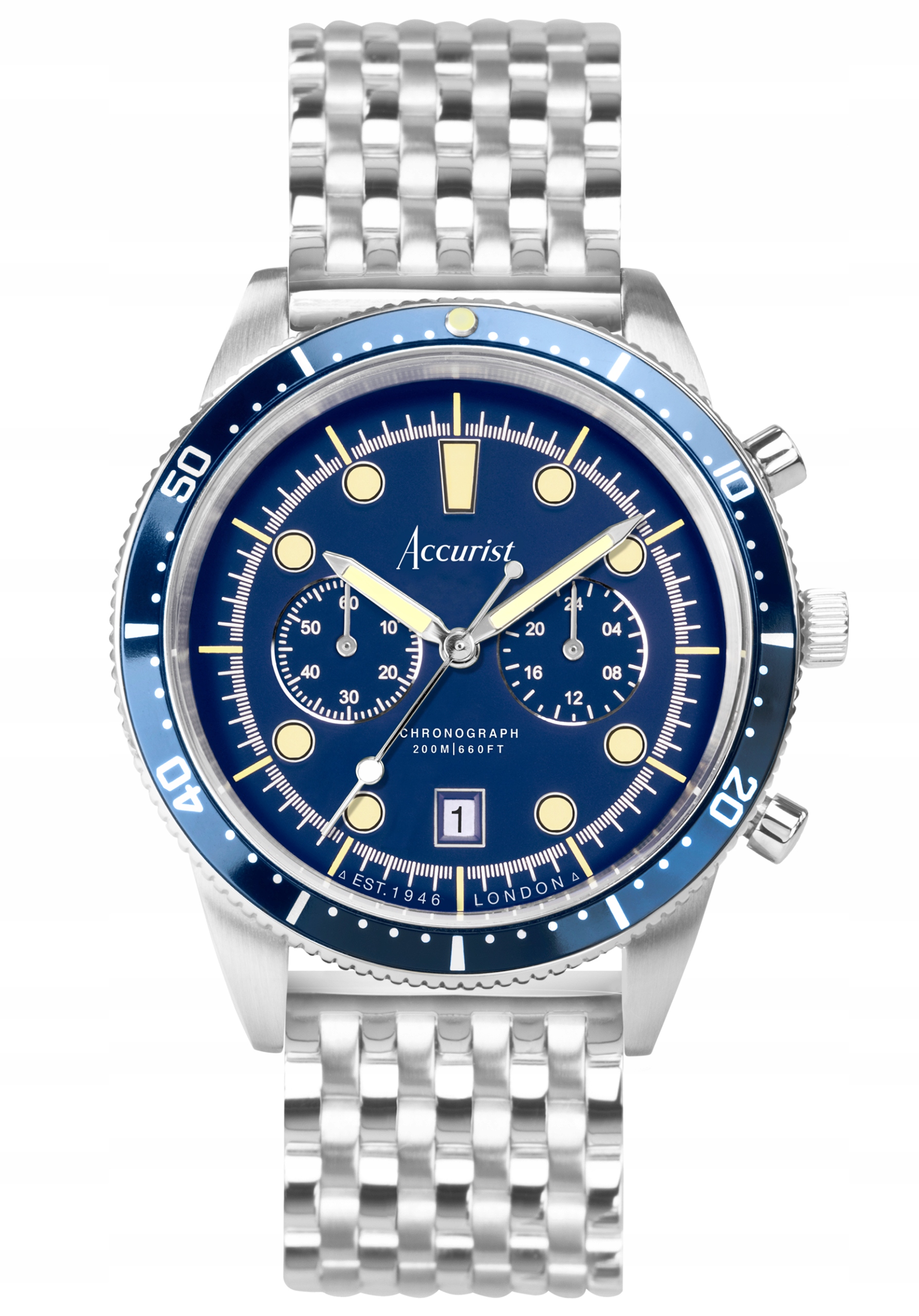 Nové Originální Pánské Hodinky Accurist Dive 72004 Chronograph data