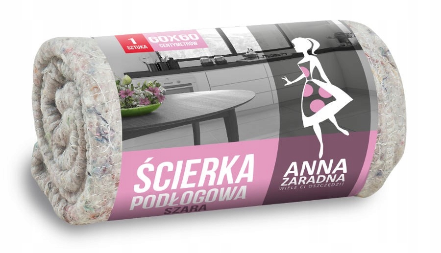 

Ścierka podłogowa szara 60x60cm Anna Zaradna