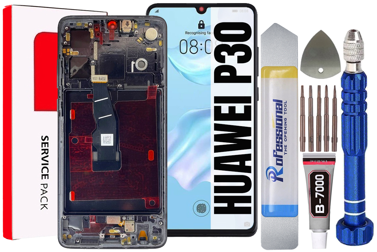 Displej Pro Huawei P30 ELE-L09 Originální Oem Obrazovka Rámeček