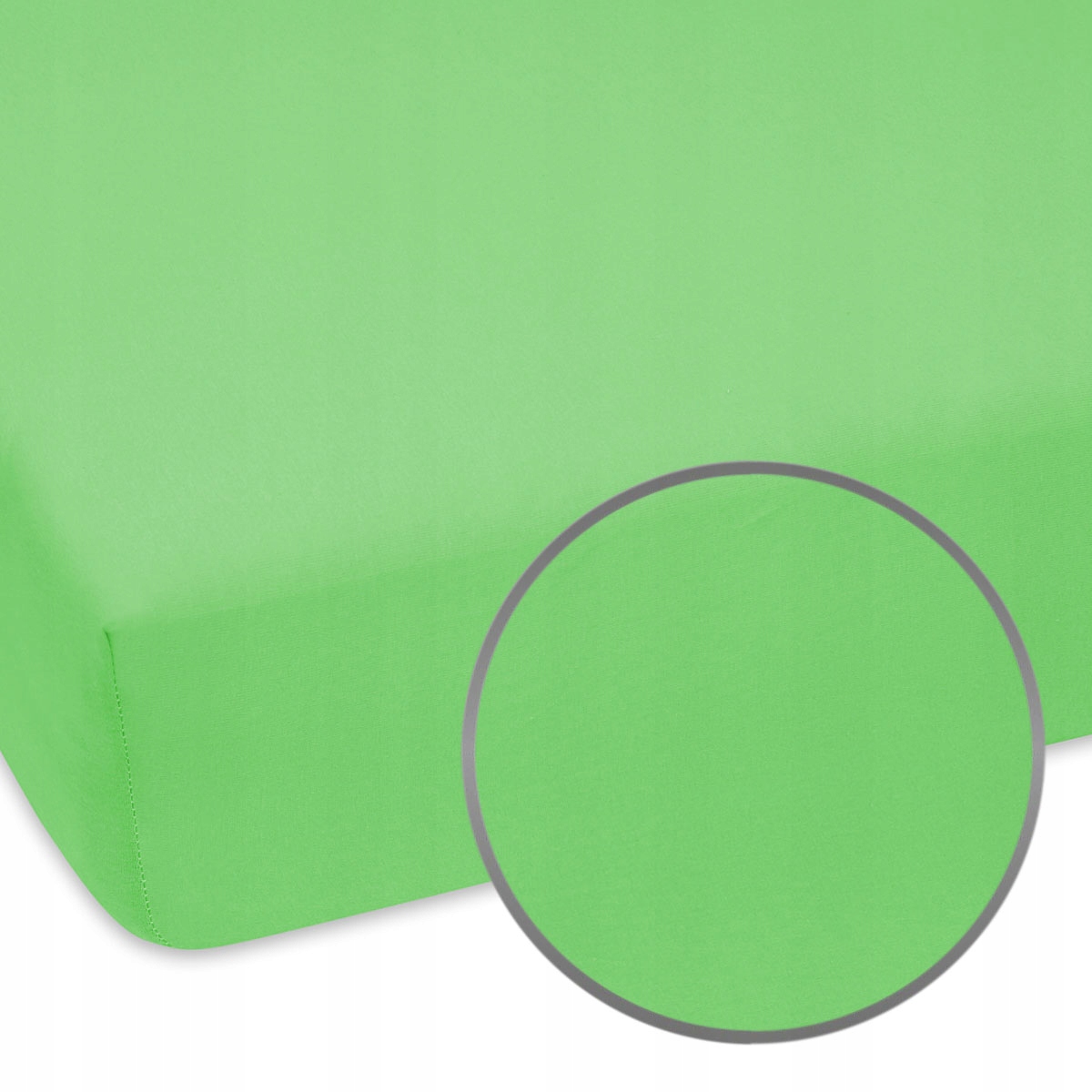 

Prześcieradło 90x190 cm jersey zielone z gumką