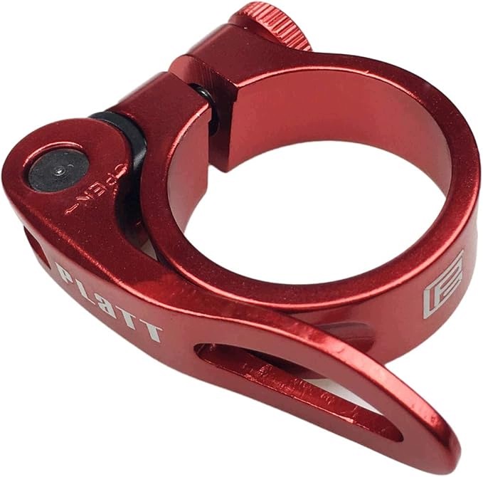 Platt Zacisk Siodła Qr 34,9 mm Aluminiowy Szybkozamykacz Czerwony