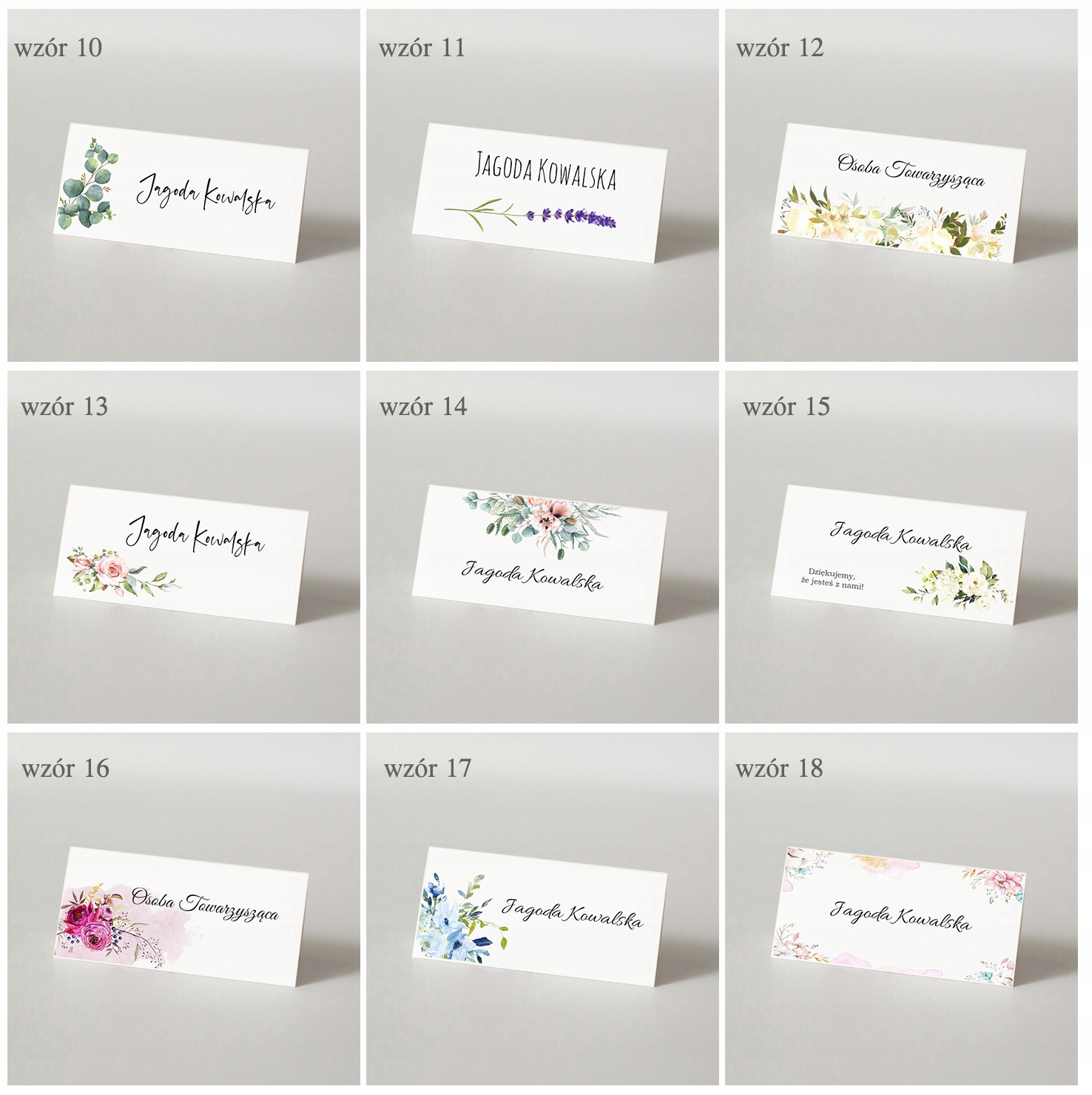 WINIETKI winiety winetki na stół wesele Marka Margot