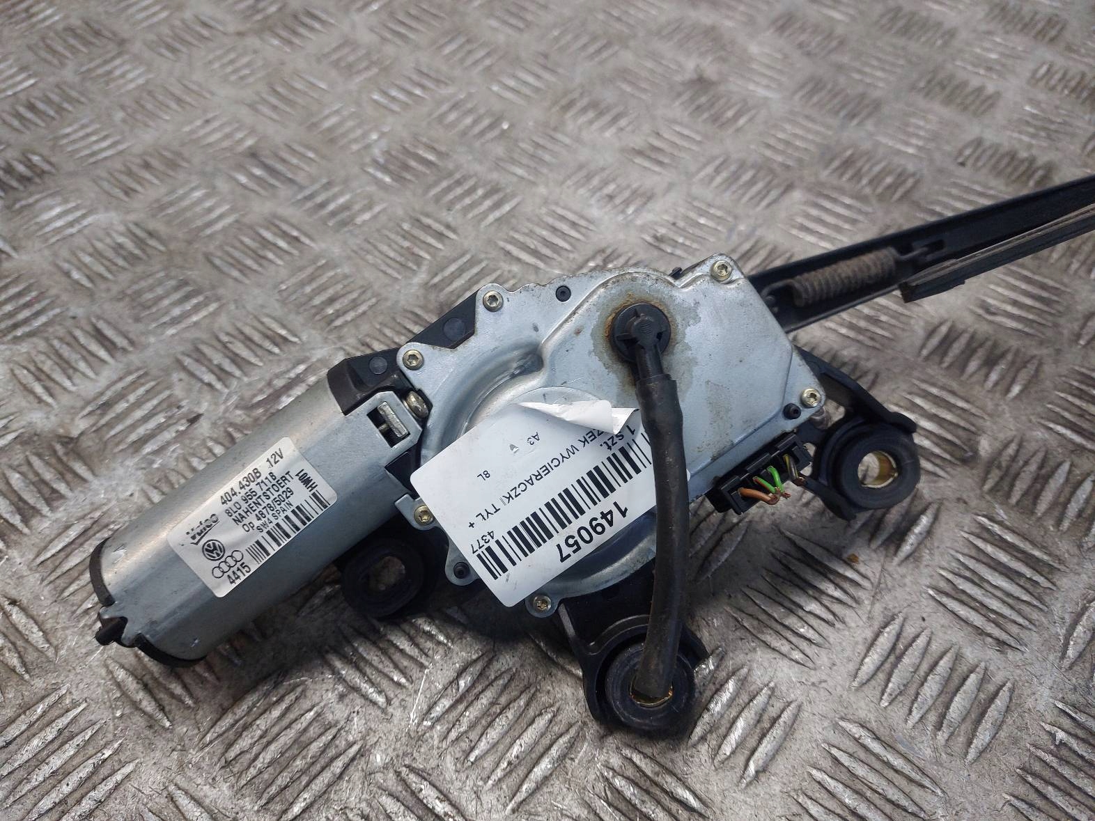 motor ablaktörlők far + kar AUDI A3 8L 8L0955711B