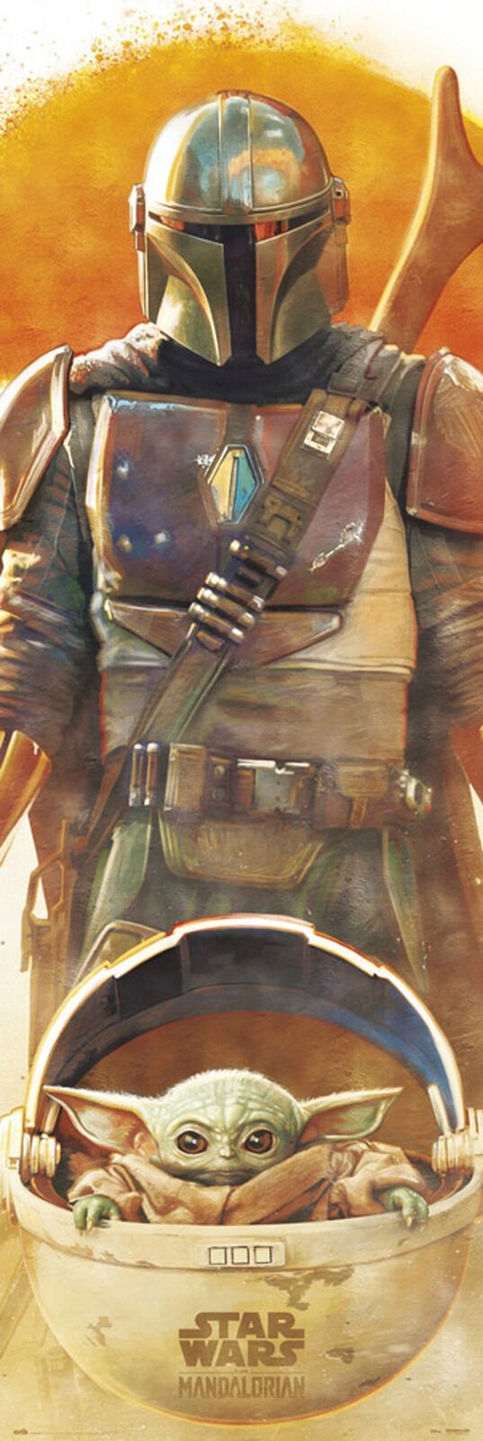 

Plakat Star Wars The Mandalorian Baby Yoda 53x158