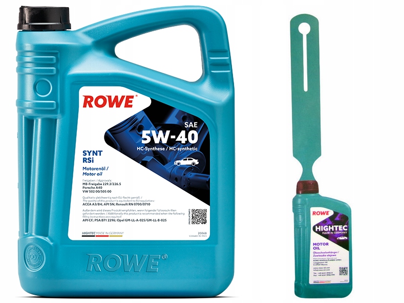Niemiecki Olej Rowe Hightec Synt RSi Sae 5W40 4 Litry Psa B71 2296