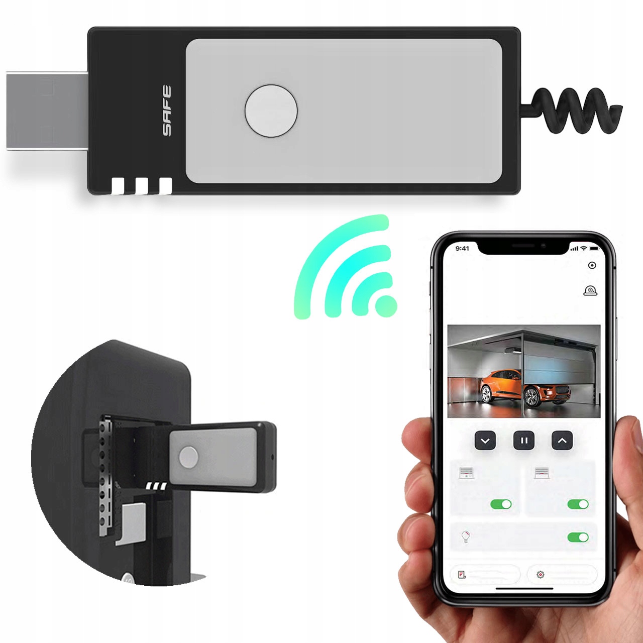 Modul WiFi Usb pro pohony garážových vrat Safe Wifi ovladač pro pohon