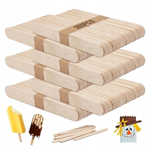 Dřevěné tyčinky pro kutily 300 ks 15 cm