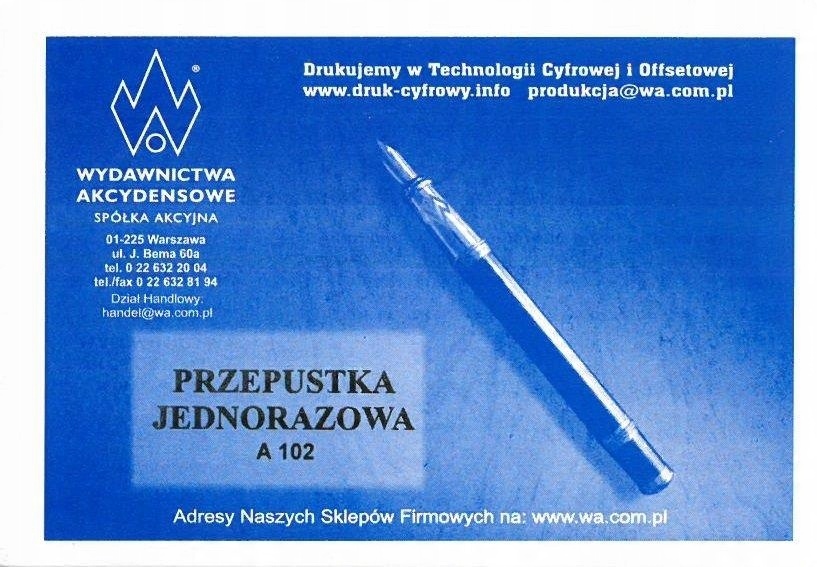 

Przepustka Jednorazowa
