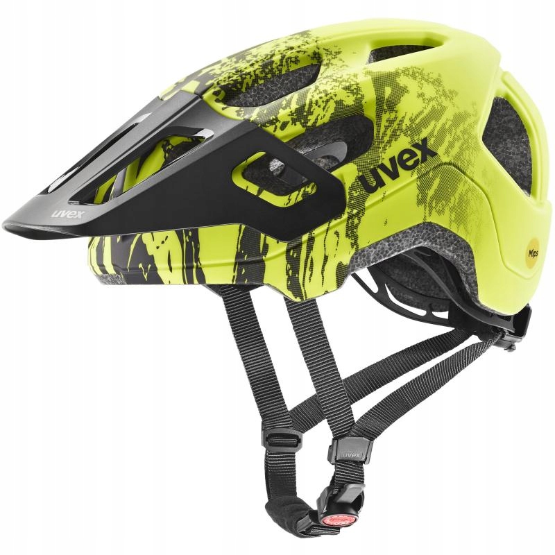 Uvex Dětská helma React Jr Mips velikost 52-56 cm limetkově-černá matná