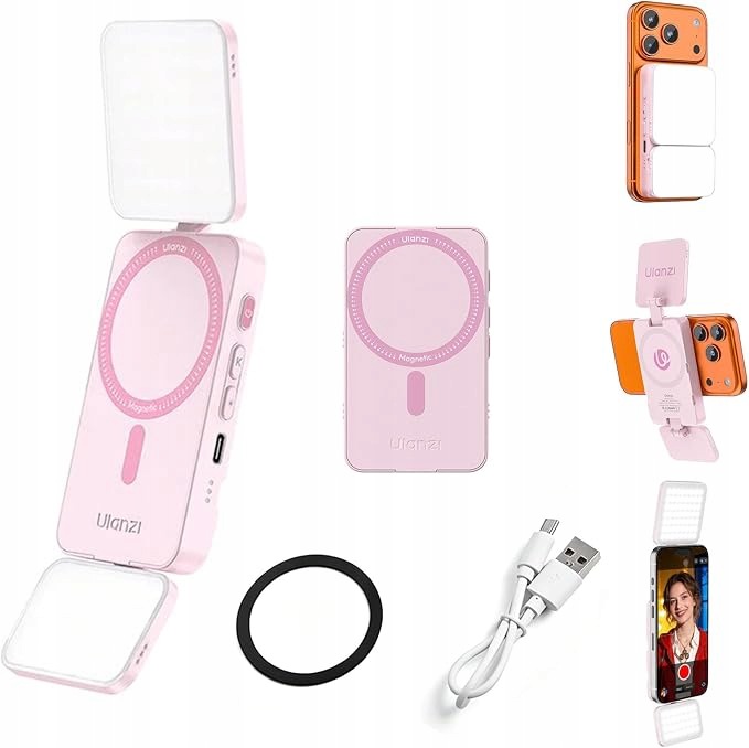 Malá Svítilna MagSafe pro telefon Ulanzi GL01 GlowUp Selfie pro iPhone CRI97