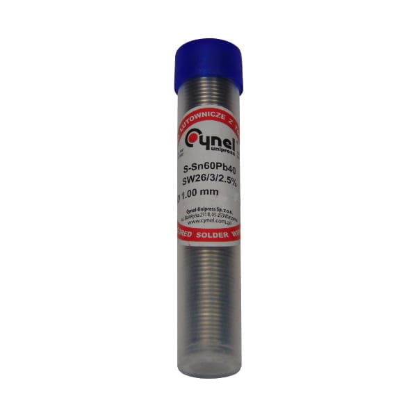 

Drut Cyna Do Lutowania S-Sn60Pb40 Fiolka 1,0 10g