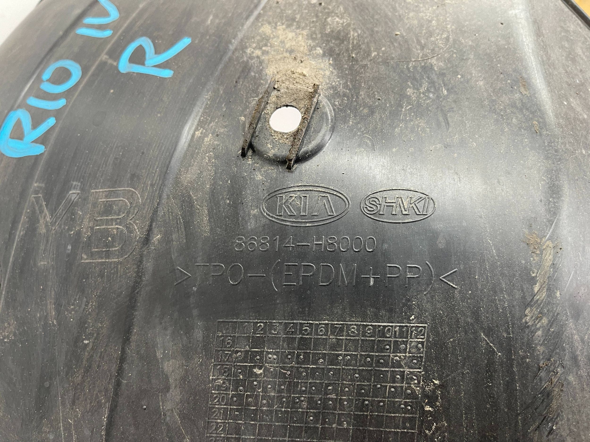 mudguard front front right right KIA RIO IV 4 17