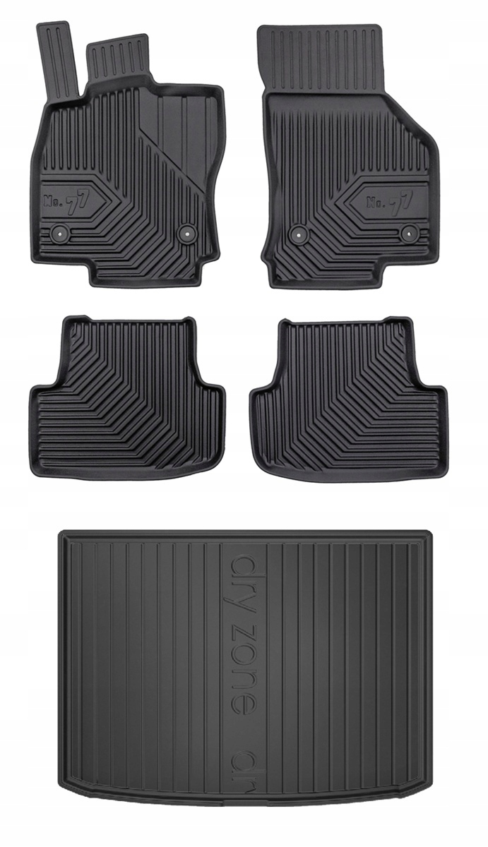 Set 77 Gumové rohože a rohože Audi A3 8Y Sportback od 2020- g