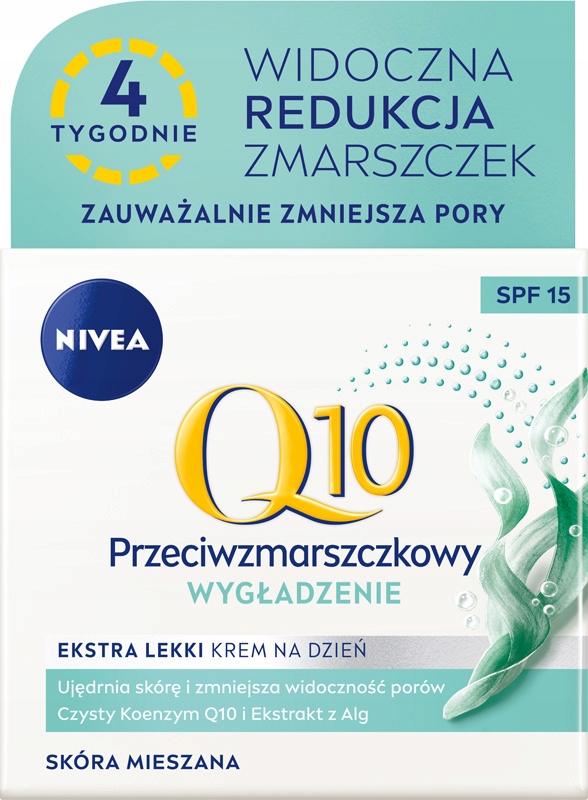 

Krem z filtrem SPF15 dzień Nivea Q10 Wygładzenie