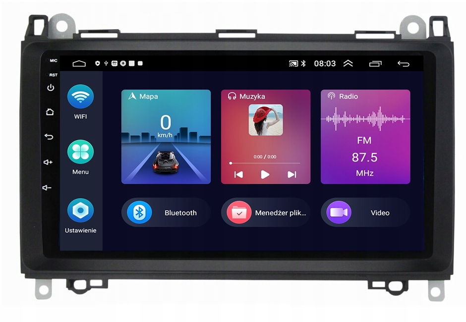 Rádiogps Android Navigácia Mercedes Sprinter W906 06-19 W639 4GB 64GB