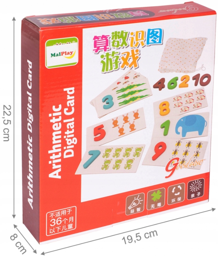 KARTY OBRAZKOWE CYFRY ZESTAW DO NAUKI DODAWANIA LICZENIA DLA PRZEDSZKOLAKA Rodzaj nauka liczenia