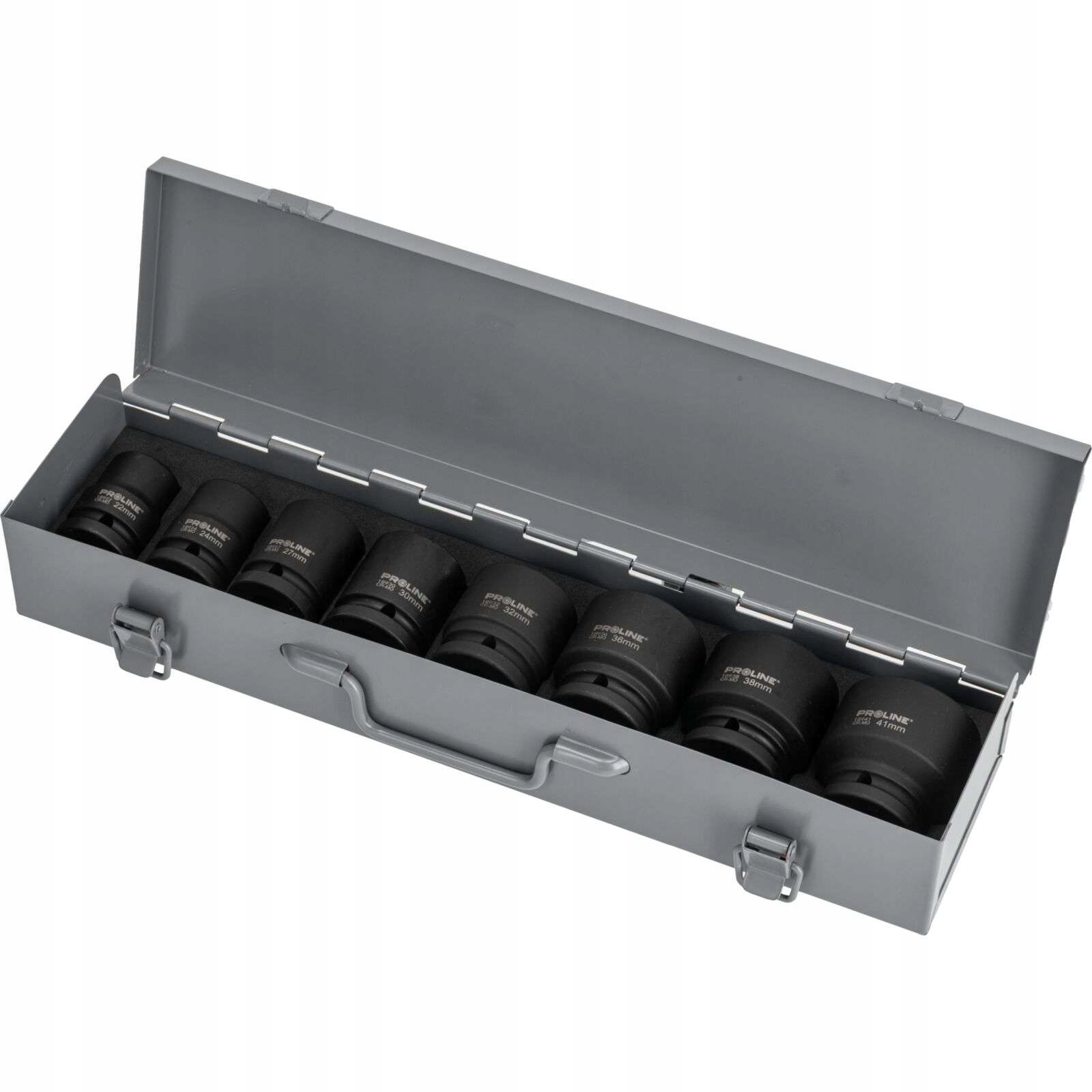 Sada nástrčiek 22-41 mm 3/4 Oxidovaný kufor Proline 18908