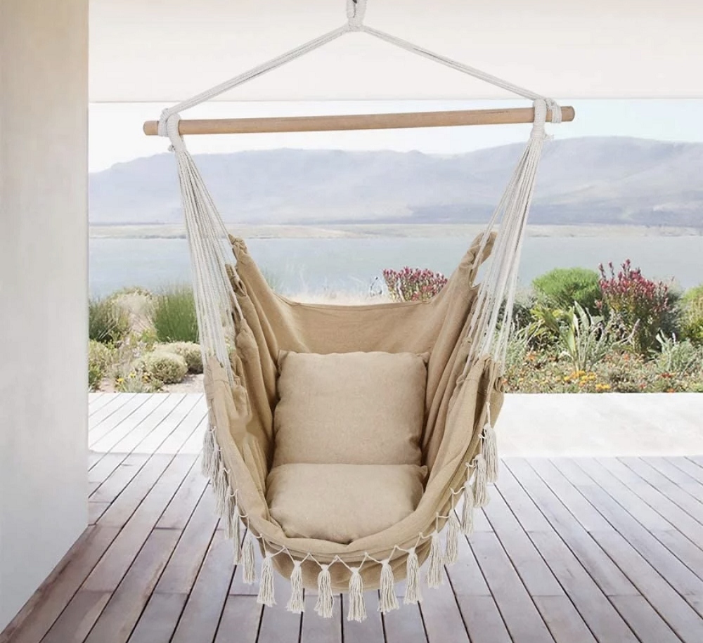 FOTEL WISZĄCY KRZESŁO BRAZYLIJSKIE HUŚTAWKA HAMAK Wiek dziecka 3 lata +