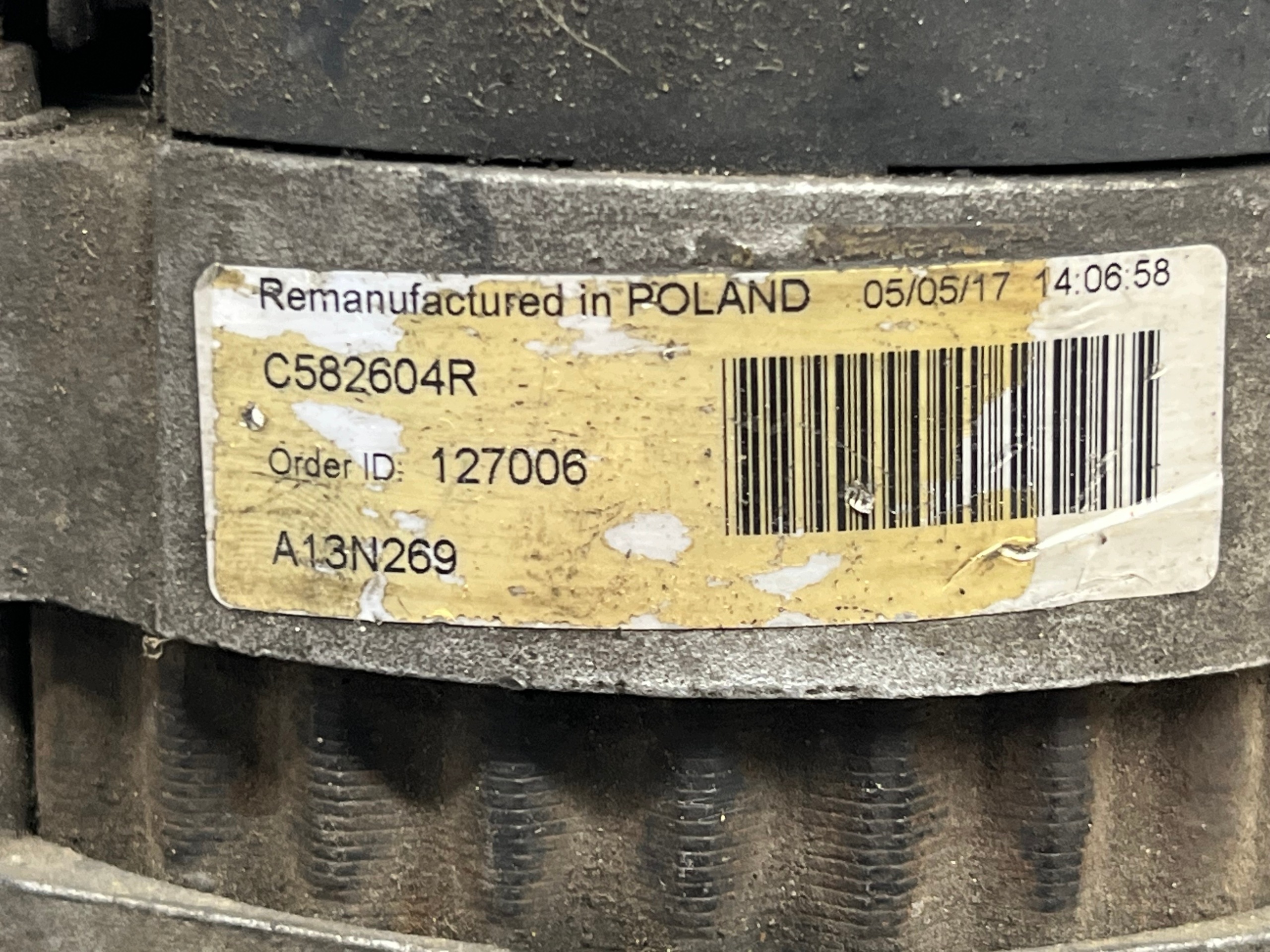 ALTERNATOR RENAULT TWINGO 0986038841 60A