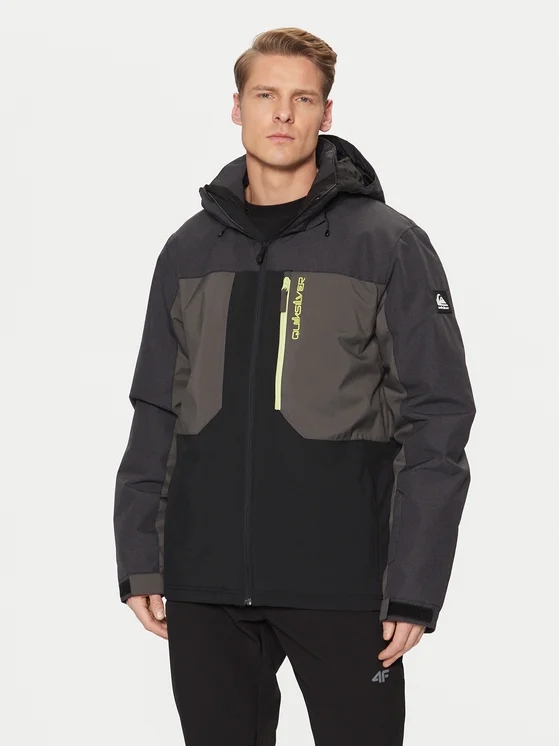 Męska kurtka snowboardowa/narciarska Quiksilver Dawson, czarno-szara, rozmiar M