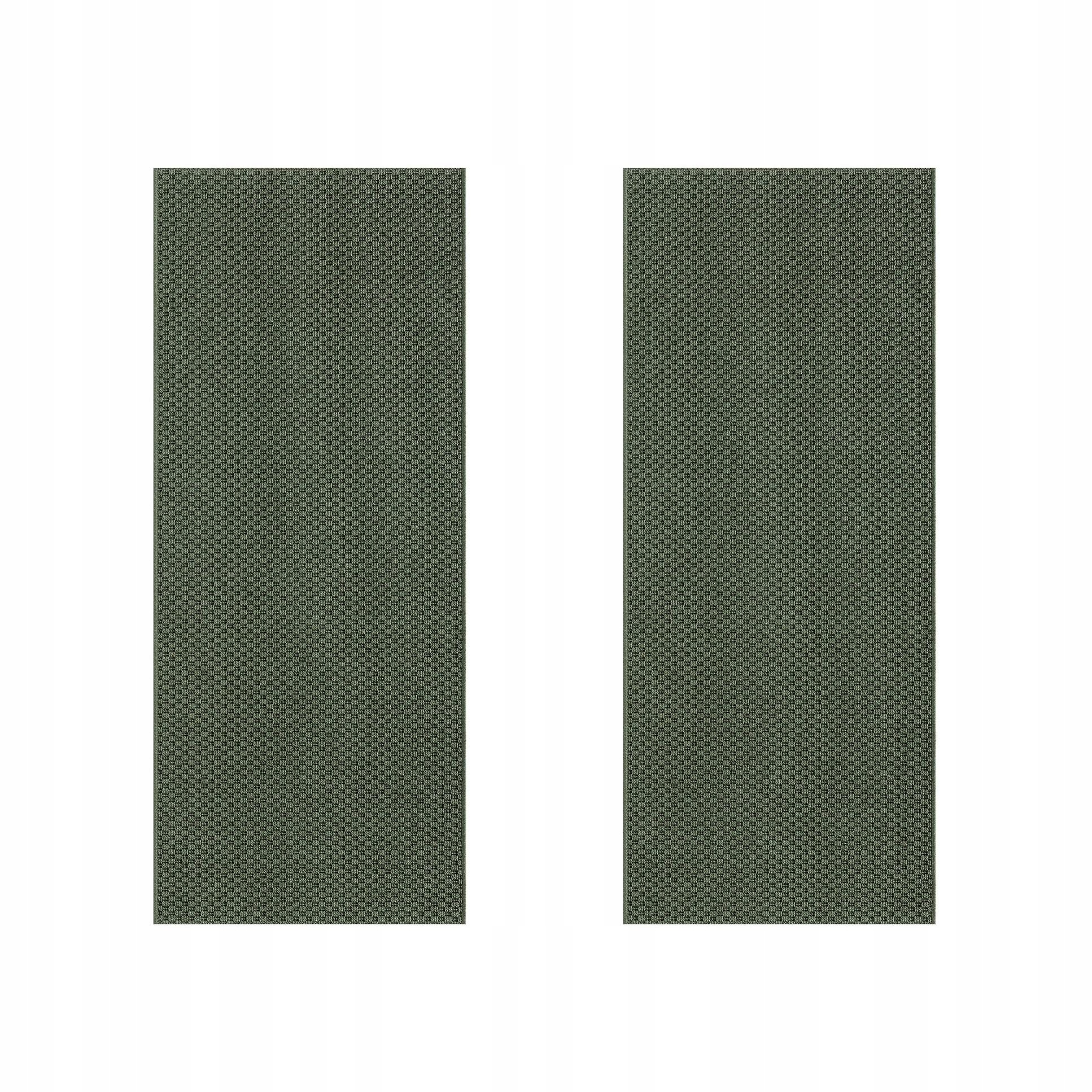 2 ks Koberec Tmavě zelený 60x150 cm Vnitřní Vnější