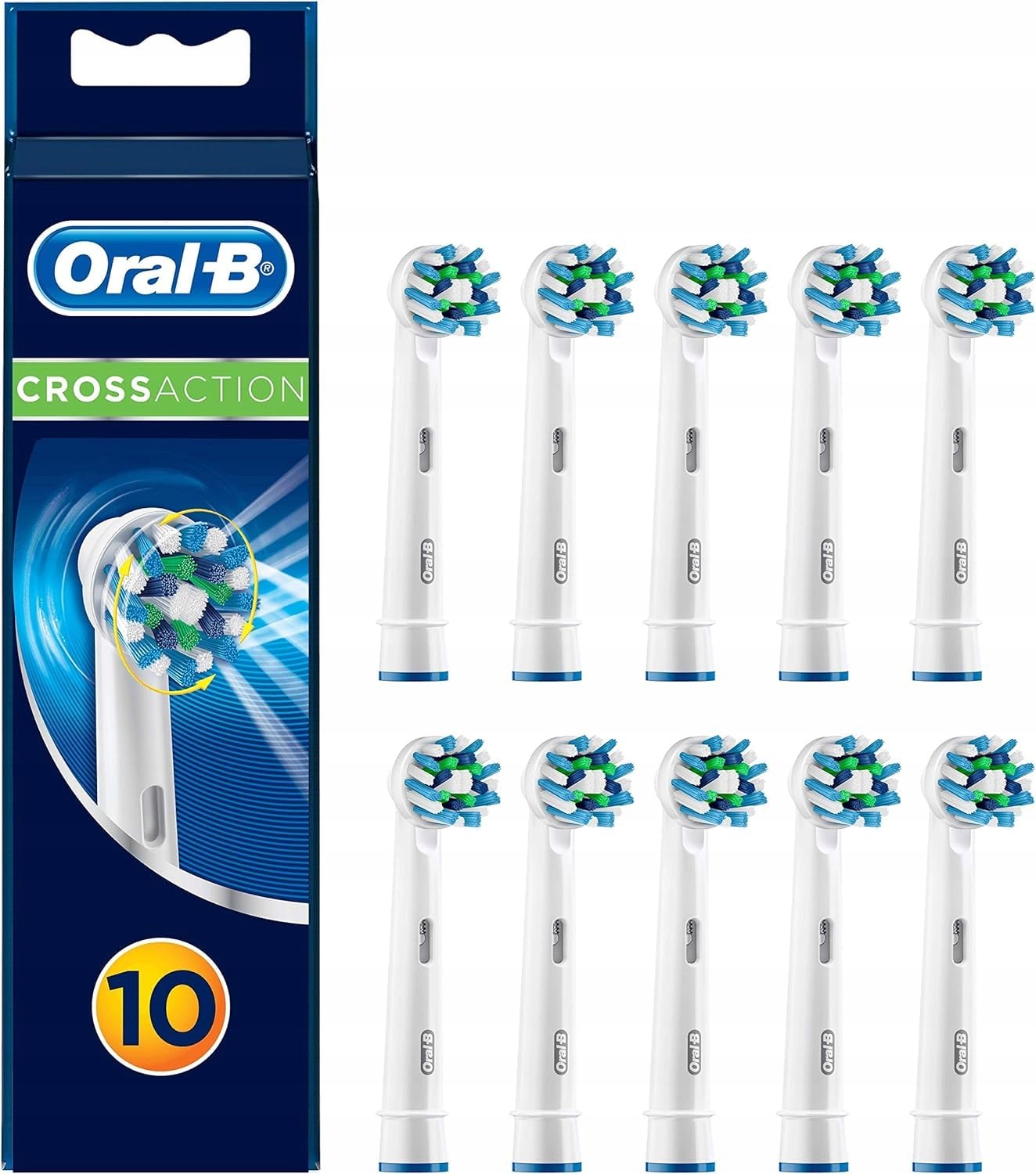 Końcówki do szczoteczek Oral-B Cross Action 8 sztuk oryginalne białe