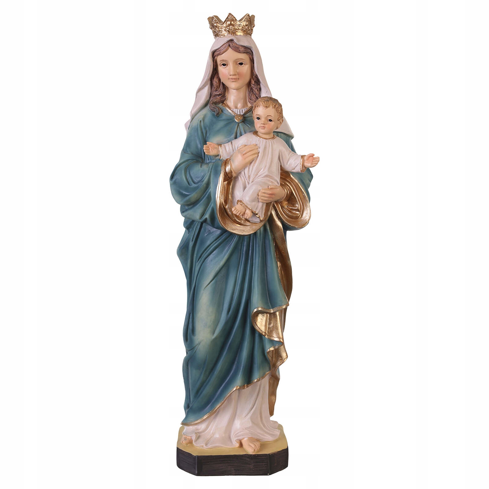Figurka Matka Boží S Korunkou A Dítětem *ručně Malovaná* 39,5 CM Vysoká